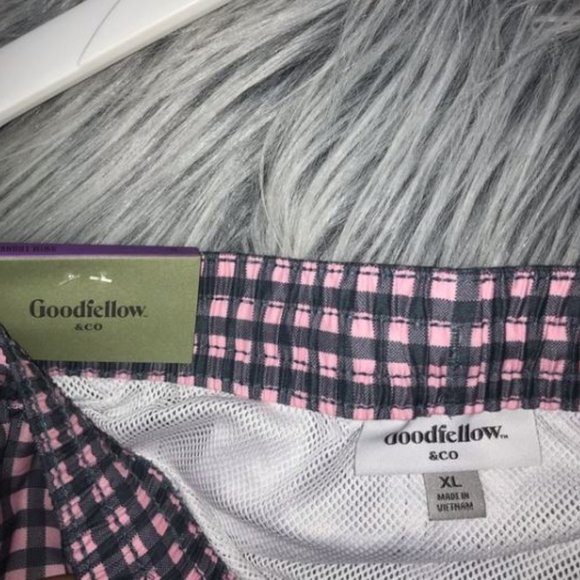 NWT GoodFellow Checkered Men’s Swim Trunk size XL - Picture 4 of 4